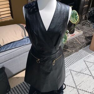 Gently Loved BcBg Maxazria Faux Leather Dress